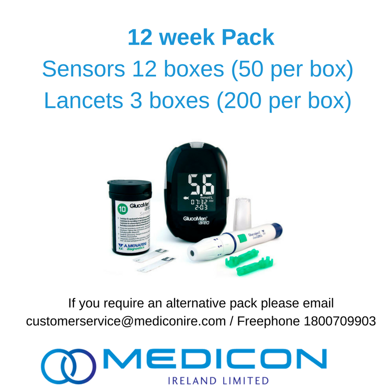 12 Weeks Gestational Diabetes Blood Glucose Monitoring Pack  