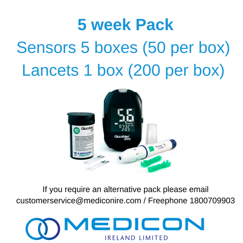 05 Weeks Gestational Diabetes Blood Glucose Monitoring Pack